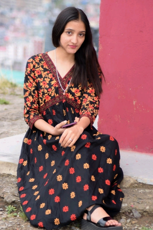 Nayra cut Printed Anarkali Kurti for Women's Ethnic Wear Festive