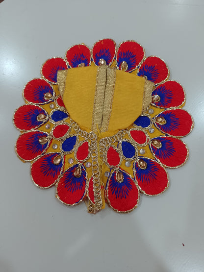 Krishna Vastra Laddu Gopal Size 0 number Dress in thread work pack of 6 - The Indian Rang