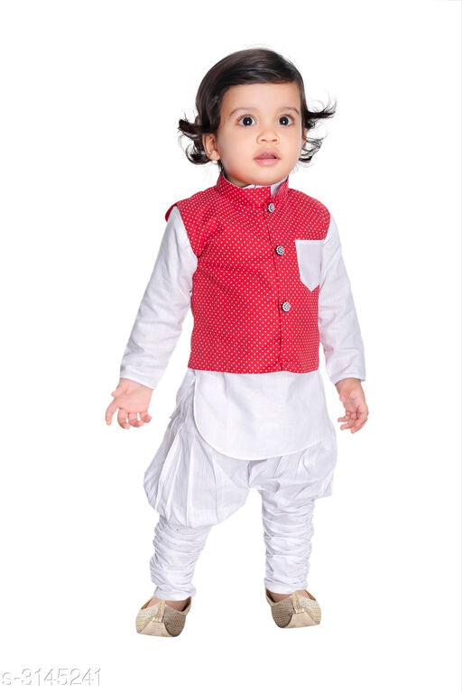Kid's Fancy Silk Kurta payjama set - The Indian Rang