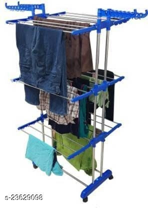 Stainless Steel Double Pole Cloth Drying Stand - The Indian Rang