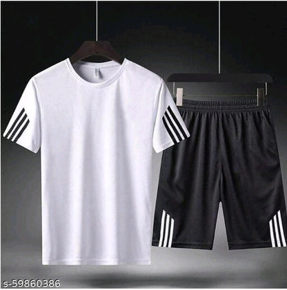 Men T Shirt and Shorts Combo Set