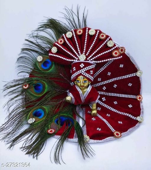 Moorpankh laddu gopal royal dress with pagri - The Indian Rang