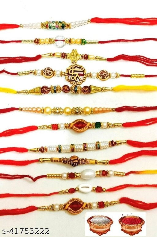 Rakhi for brother set of 12 - The Indian Rang
