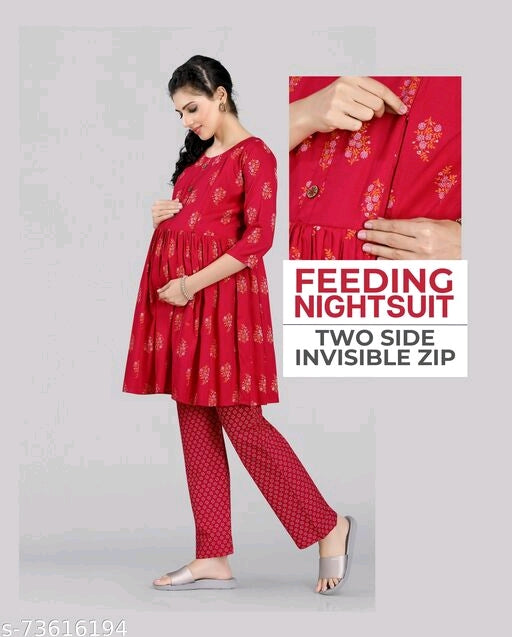 Libas Made For Moms Feeding Night Suit - FNS004