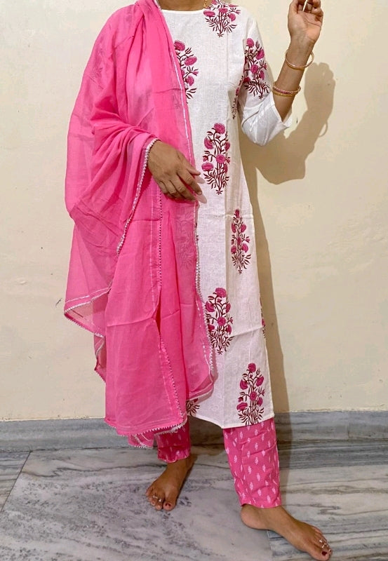 Pure Cotton Salwar Kameez Women Maroon & Cream Kurta With Trousers Dupatta  Indian Plus Size Kurta Sets Kurti Pant Dupatta Tunic Top - Etsy Finland